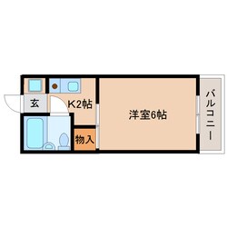 草薙駅 徒歩7分 1階の物件間取画像